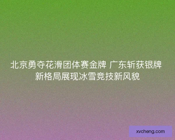北京勇夺花滑团体赛金牌 广东斩获银牌 新格局展现冰雪竞技新风貌