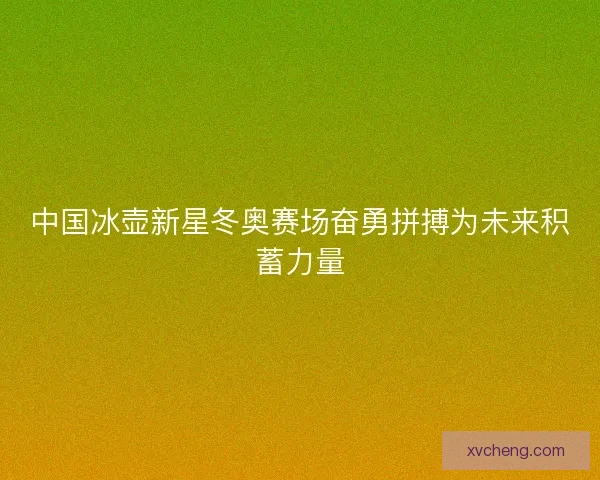 中国冰壶新星冬奥赛场奋勇拼搏为未来积蓄力量